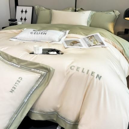 91家纺网 家纺一手货源 找家纺 （总）618家纺 2023新款100支长绒棉全棉纯棉四件套-赛纳系列