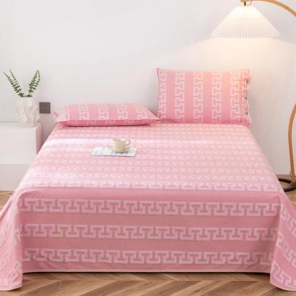 91家纺网 家纺一手货源 找家纺 （总）棉乐町 2025新款老粗布全棉提花凉席三件套软凉席床单