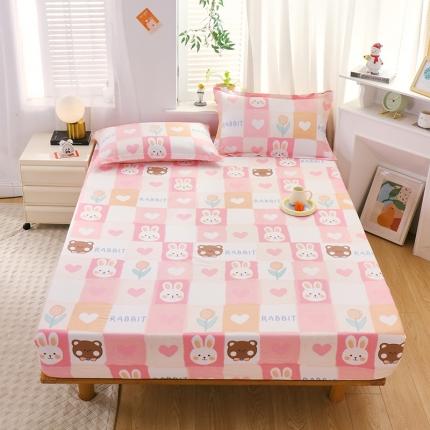 91家纺网 家纺一手货源 找家纺 （总）拾物记 2023新款喷气全棉卡通小清新系列单床笠