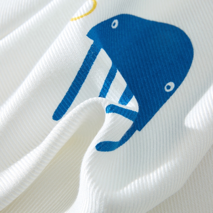 91家纺网 家纺一手货源 找家纺 棉乐町 2025新款印花竹纤维盖毯 海底世界