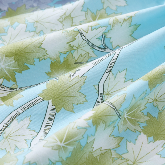 91家纺网 家纺一手货源 找家纺 棉乐町 2025新款加厚全棉床笠 发财树