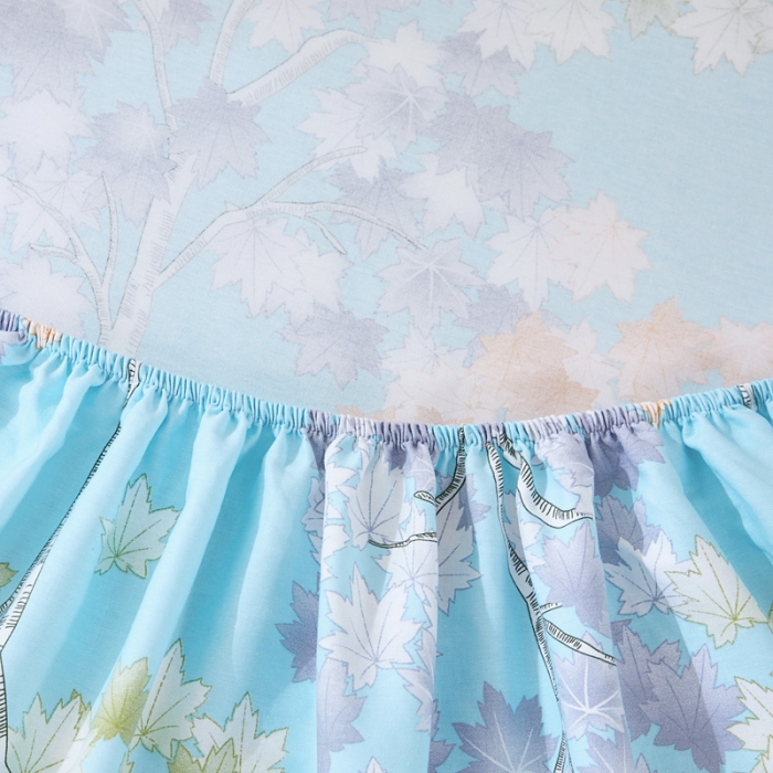 91家纺网 家纺一手货源 找家纺 棉乐町 2025新款加厚全棉床笠 发财树