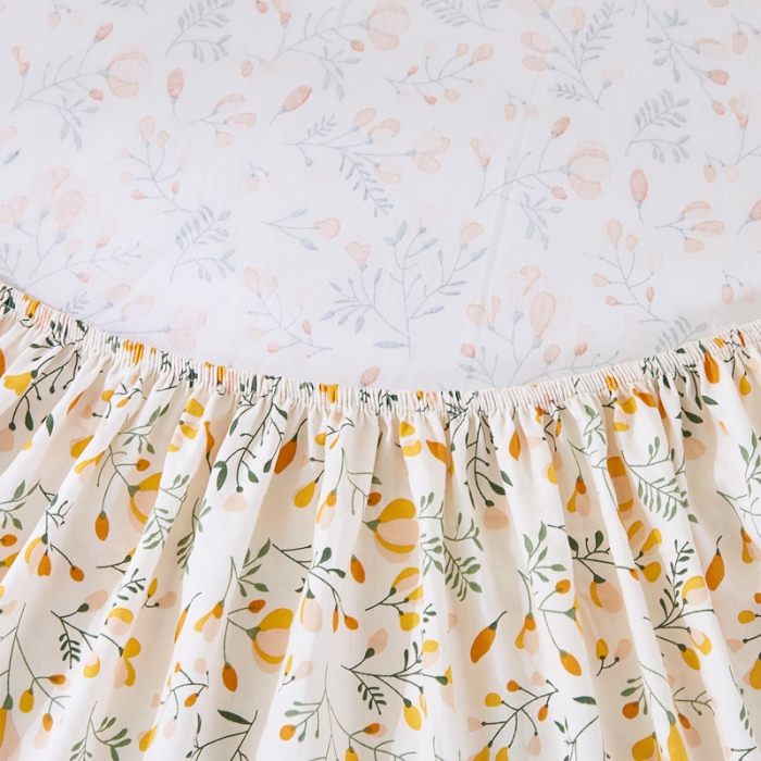 91家纺网 家纺一手货源 找家纺 棉乐町 2025新款加厚全棉床笠 金莎