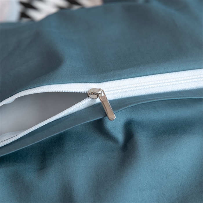 91家纺网 家纺一手货源 找家纺 安力森/诚臻酒店用品 2023新款全棉轻奢刺绣初恋纯色酒店风四件套 宾利蓝