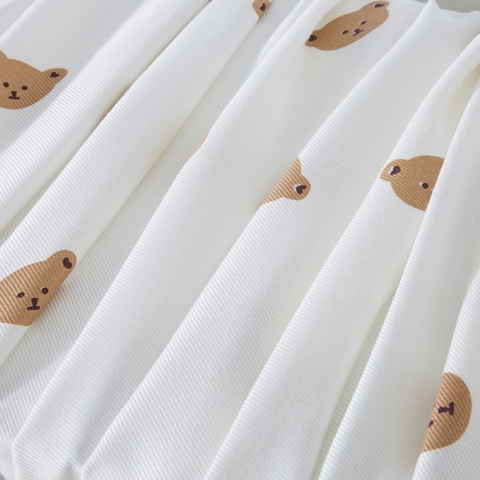 91家纺网 家纺一手货源 找家纺 首爱家纺 2025新款印花竹纤维午睡盖毯子空调毯沙发毯 熊嘟嘟