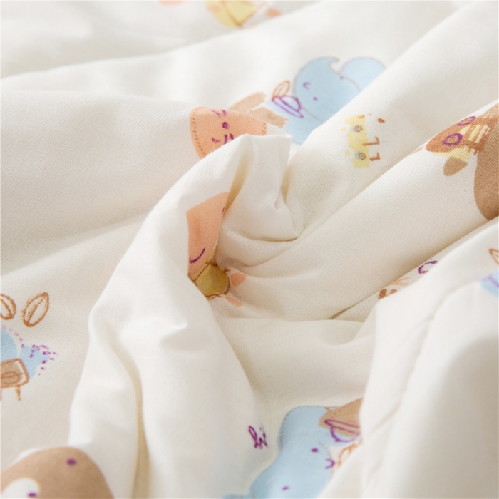 91家纺网 家纺一手货源 找家纺 首爱家纺 2025新款全棉棉花夏凉被纯棉夏被空调被子 童乐园