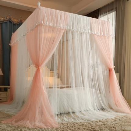 91家纺网 家纺一手货源 找家纺 雪姿 2023新款双层纱落地蚊帐-典雅系列 典雅-玉色