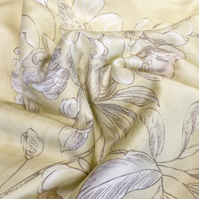 91家纺网 家纺一手货源 找家纺 娇逸家居 2024新款40天丝莫代尔镂空款夏凉被 春意黄