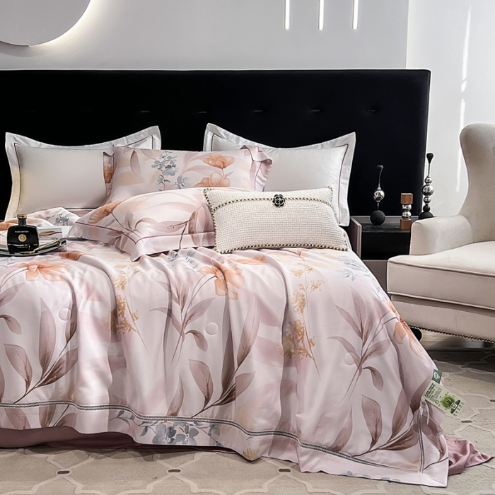 91家纺网 家纺一手货源 找家纺 娇逸家居 2024新款40天丝莫代尔镂空款夏凉被 琳琅