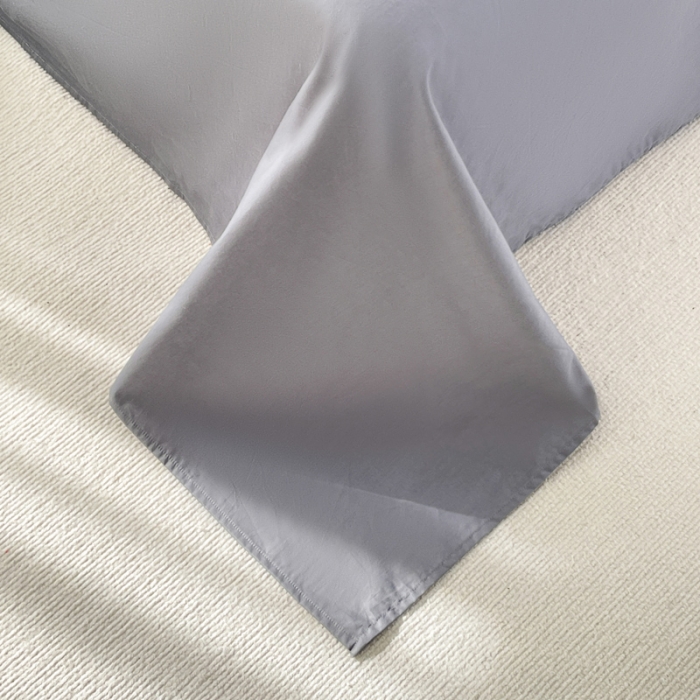 91家纺网 家纺一手货源 找家纺 娜娜 2023新款全棉水洗棉华夫格四件套 华夫格-月光灰