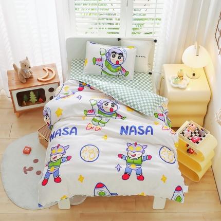 91家纺网 家纺一手货源 找家纺 （总）乐秀 2025新款40S全棉13372幼儿园三件套六件套