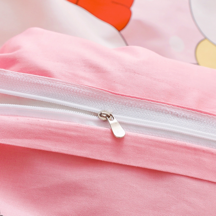 91家纺网 家纺一手货源 找家纺 乐秀 2023新款40S全棉13372幼儿园三件套六件套 快乐一家