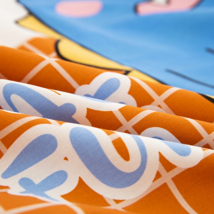 91家纺网 家纺一手货源 找家纺 乐秀 2023新款40S全棉13372幼儿园三件套六件套 动物派对