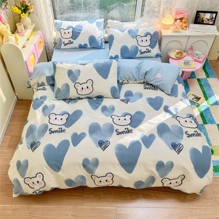 91家纺网 家纺一手货源 找家纺 （总）名兮 2023新款全棉印花卡通风四件套