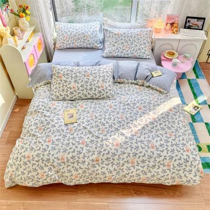 91家纺网 家纺一手货源 找家纺 （总）名兮 2023新款全棉印花卡通风四件套