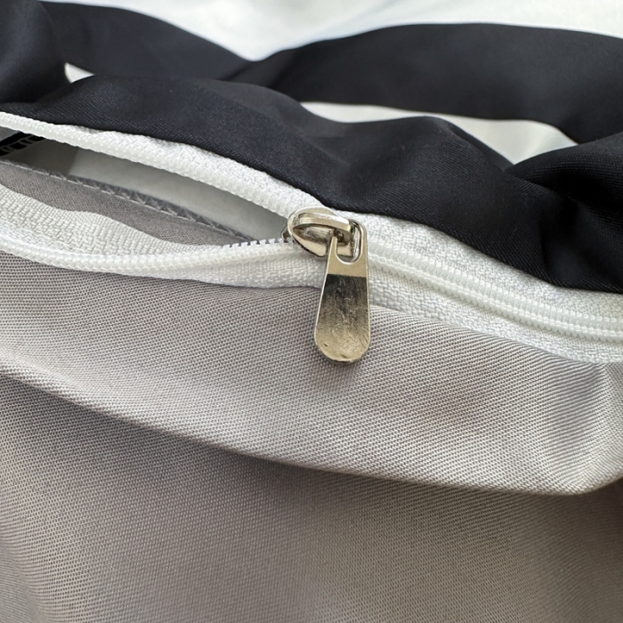 91家纺网 家纺一手货源 找家纺 摩卡 2024春夏新品进口水洗真丝现代简约系列四件套 周末-黑