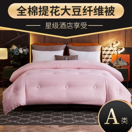 91家纺网 家纺一手货源 找家纺 （总）元元被芯 2023新款全棉提花大豆被