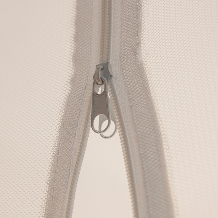 91家纺网 家纺一手货源 找家纺 佳梦家纺 2023新款印花时尚款免安装蒙古包蚊帐 初恋蓝小花边