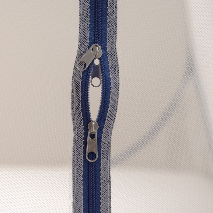 91家纺网 家纺一手货源 找家纺 佳梦家纺 2023新款跑量款免安装蒙古包蚊帐 小顶云顶宝蓝