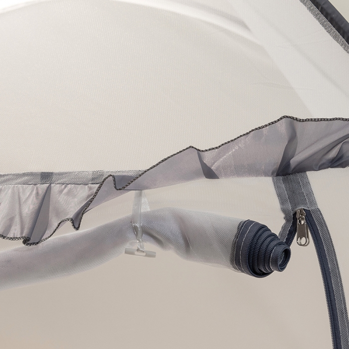 91家纺网 家纺一手货源 找家纺 佳梦家纺 2023新款跑量款免安装蒙古包蚊帐 小顶云顶灰色