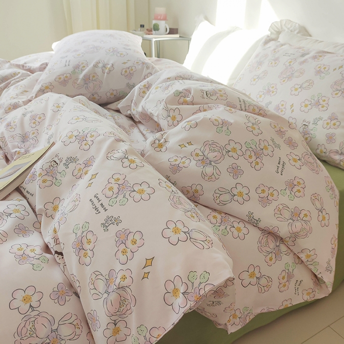 91家纺网 家纺一手货源 找家纺 红馆 2022新款12868全棉系列印花四件套 星觅