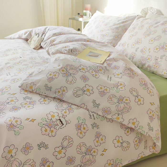 91家纺网 家纺一手货源 找家纺 红馆 2022新款12868全棉系列印花四件套 星觅