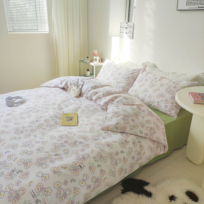 91家纺网 家纺一手货源 找家纺 红馆 2022新款12868全棉系列印花四件套 星觅