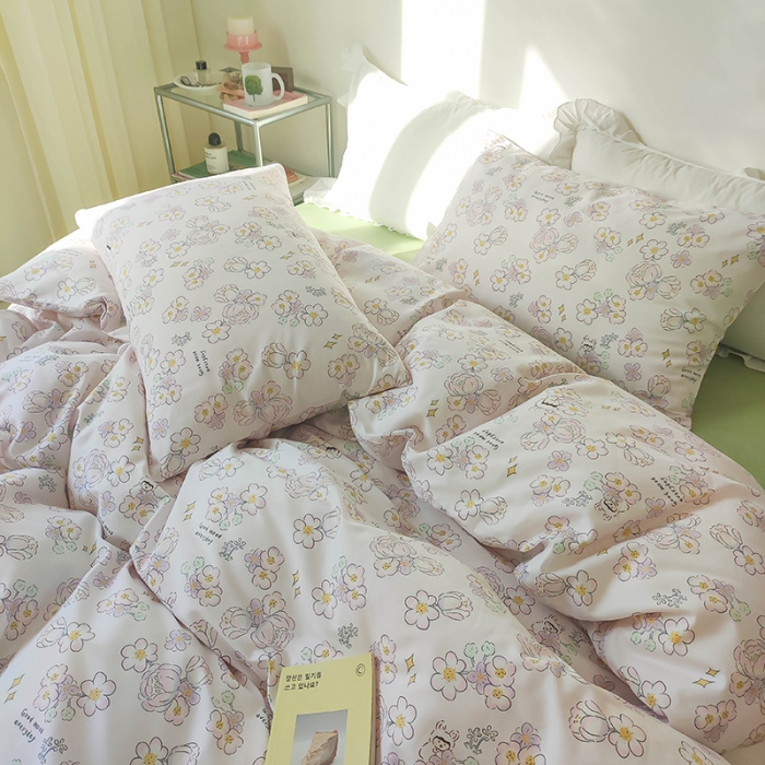 91家纺网 家纺一手货源 找家纺 红馆 2022新款12868全棉系列印花四件套 星觅