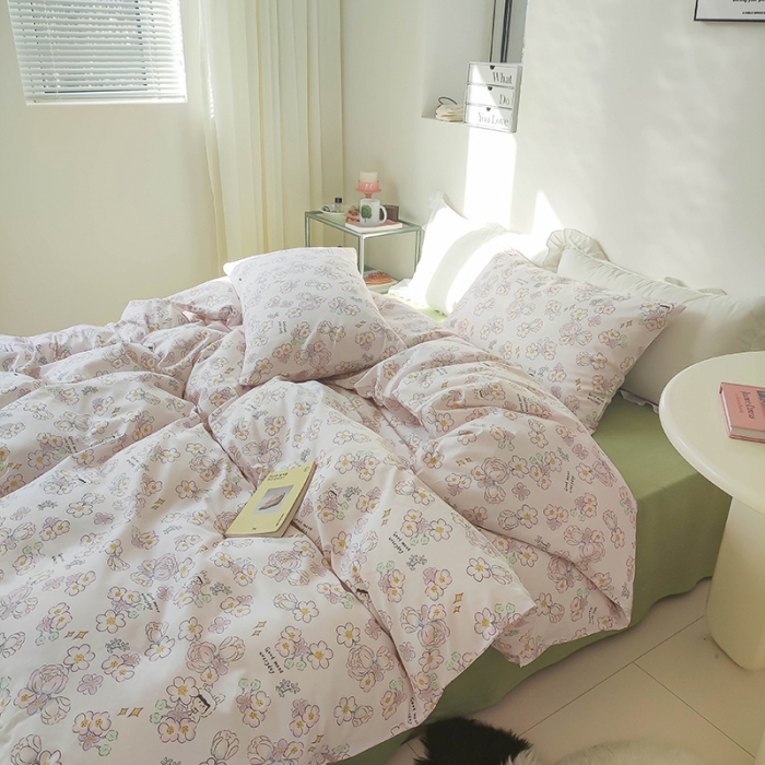 91家纺网 家纺一手货源 找家纺 红馆 2022新款12868全棉系列印花四件套 星觅