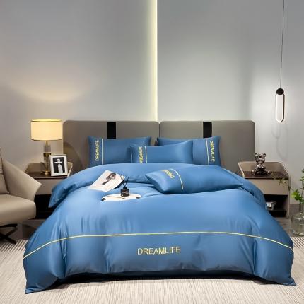 91家纺网 家纺一手货源 找家纺 （总）利欧 2025新款梦幻水洗真丝A类四件套