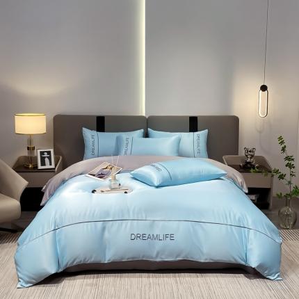 91家纺网 家纺一手货源 找家纺 （总）利欧 2025新款梦幻水洗真丝A类四件套