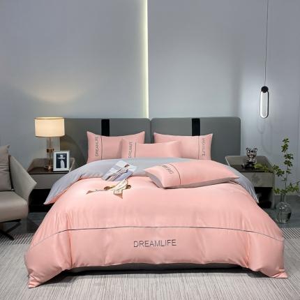 91家纺网 家纺一手货源 找家纺 （总）利欧 2025新款梦幻水洗真丝A类四件套