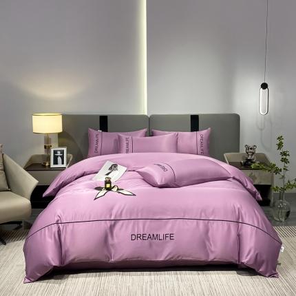 91家纺网 家纺一手货源 找家纺 （总）利欧 2025新款梦幻水洗真丝A类四件套