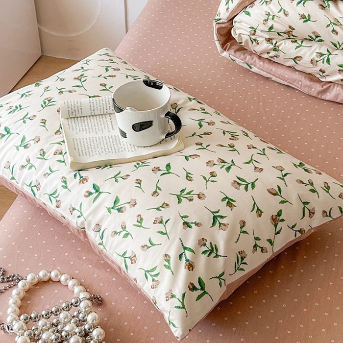 91家纺网 家纺一手货源 找家纺 希文 2023新款13372全棉印花四件套-恋语系列 凡尔赛