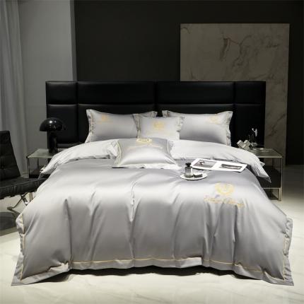 91家纺网 家纺一手货源 找家纺 （总）八十八家纺 2023新款长绒棉绣花四件套-博吉系列