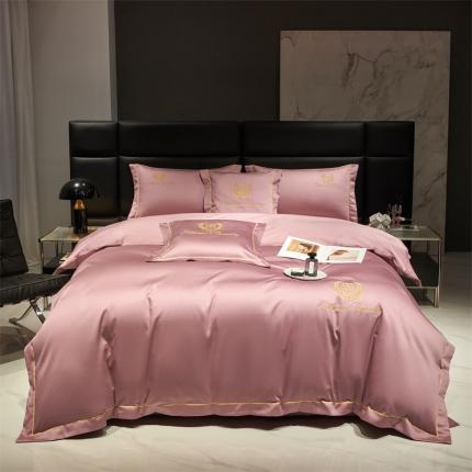 91家纺网 家纺一手货源 找家纺 （总）八十八家纺 2023新款长绒棉绣花四件套-博吉系列