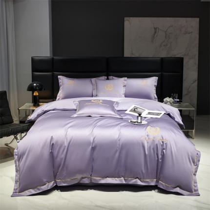 91家纺网 家纺一手货源 找家纺 （总）八十八家纺 2023新款长绒棉绣花四件套-博吉系列