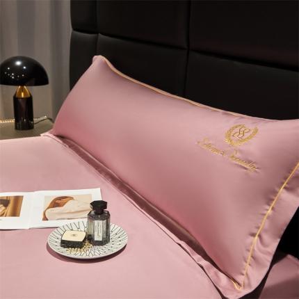 91家纺网 家纺一手货源 找家纺 八十八 2023新款长绒棉绣花博吉系列长枕套 博吉-香芋紫