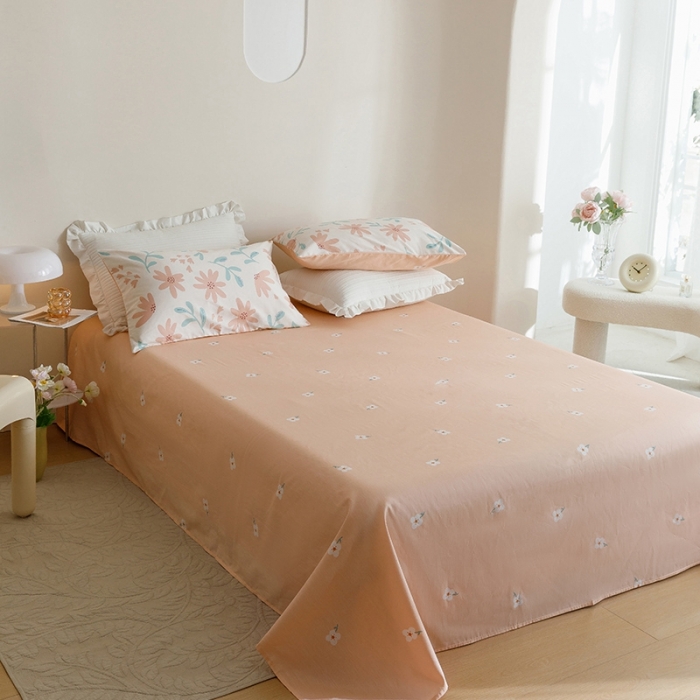 91家纺网 家纺一手货源 找家纺 （总）沐棉家居 2023新款13372小清新全棉印花四件套