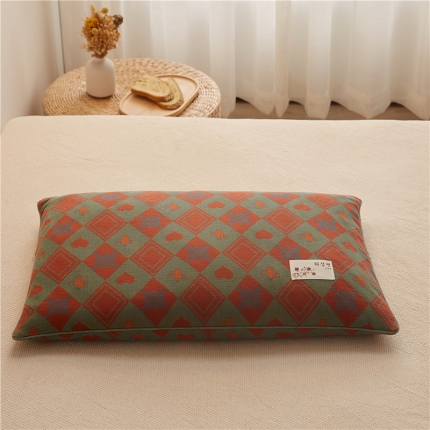 91家纺网 家纺一手货源 找家纺 (总) 乐可 2023新款双层纱简约荞麦枕头枕芯