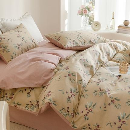 91家纺网 家纺一手货源 找家纺 （总）沐棉家居 2023新款13372小清新全棉印花四件套