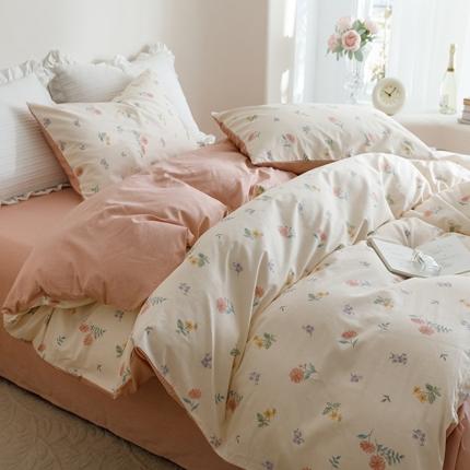 91家纺网 家纺一手货源 找家纺 （总）沐棉家居 2023新款13372小清新全棉印花四件套