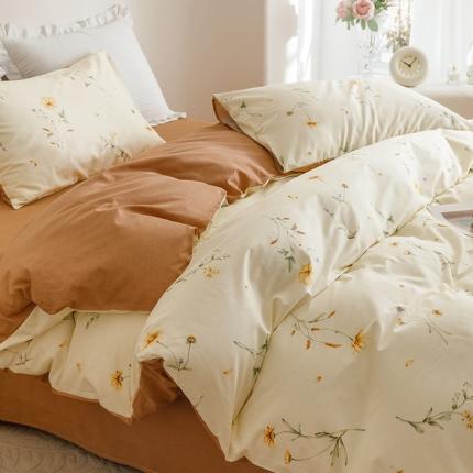 91家纺网 家纺一手货源 找家纺 （总）沐棉家居 2023新款13372小清新全棉印花四件套