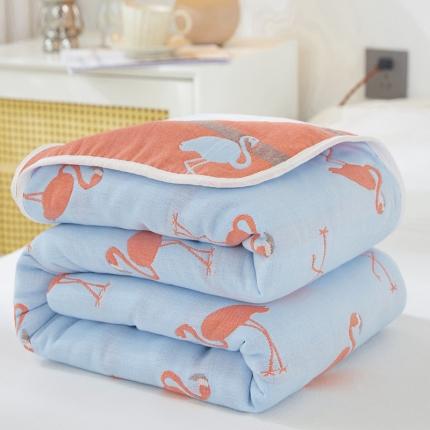 91家纺网 家纺一手货源 找家纺 （总）乐家毛巾被 2023新款A类母婴级AB版六层全棉纱布毯