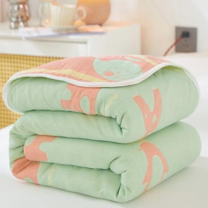 91家纺网 家纺一手货源 找家纺 （总）乐家毛巾被 2023新款A类母婴级AB版六层全棉纱布毯