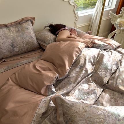 91家纺网 家纺一手货源 找家纺 由丽 2025年数码印花复古风四件套 赴岑