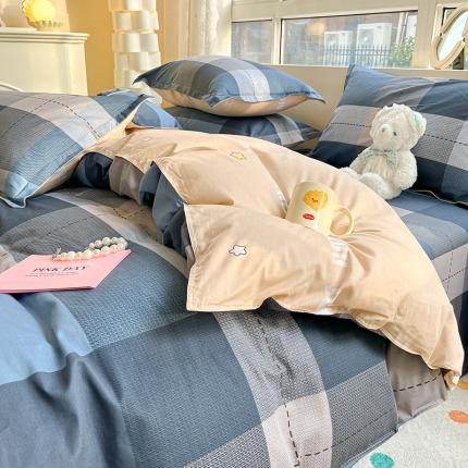 91家纺网 家纺一手货源 找家纺 （总）铭成家纺 2024新款全棉小清新系列四件套（预留缩水）