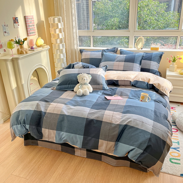 91家纺网 家纺一手货源 找家纺 铭成家纺 2024新款全棉小清新系列四件套（预留缩水） 赫伯特