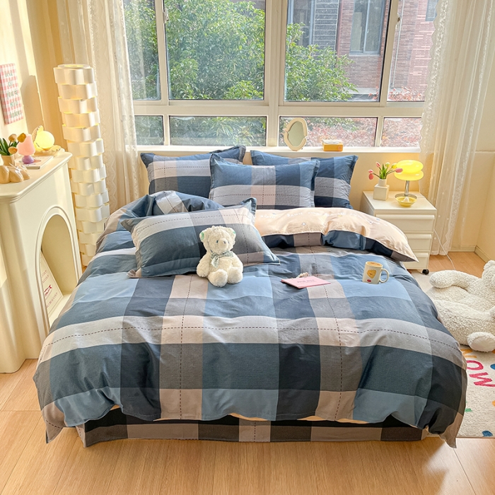 91家纺网 家纺一手货源 找家纺 铭成家纺 2024新款全棉小清新系列四件套（预留缩水） 赫伯特