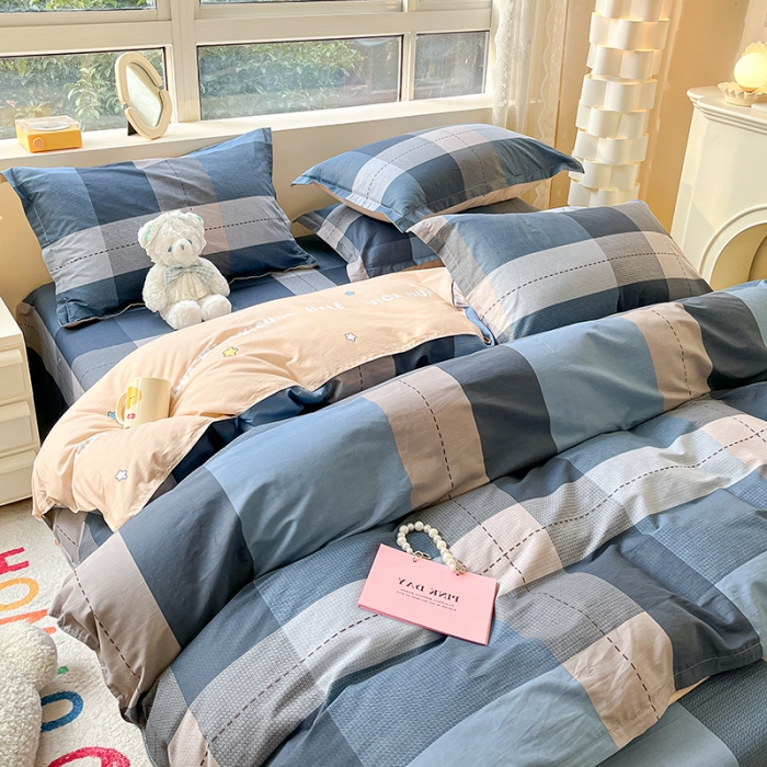 91家纺网 家纺一手货源 找家纺 铭成家纺 2024新款全棉小清新系列四件套（预留缩水） 赫伯特